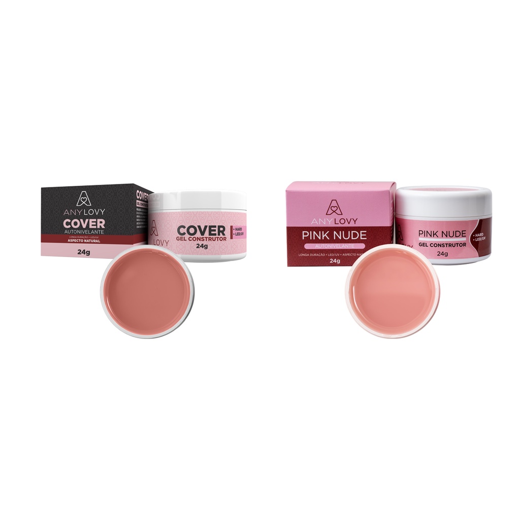 Kit Gel Para Unha Anylovy Cover E Pink Nude G Shopee Brasil