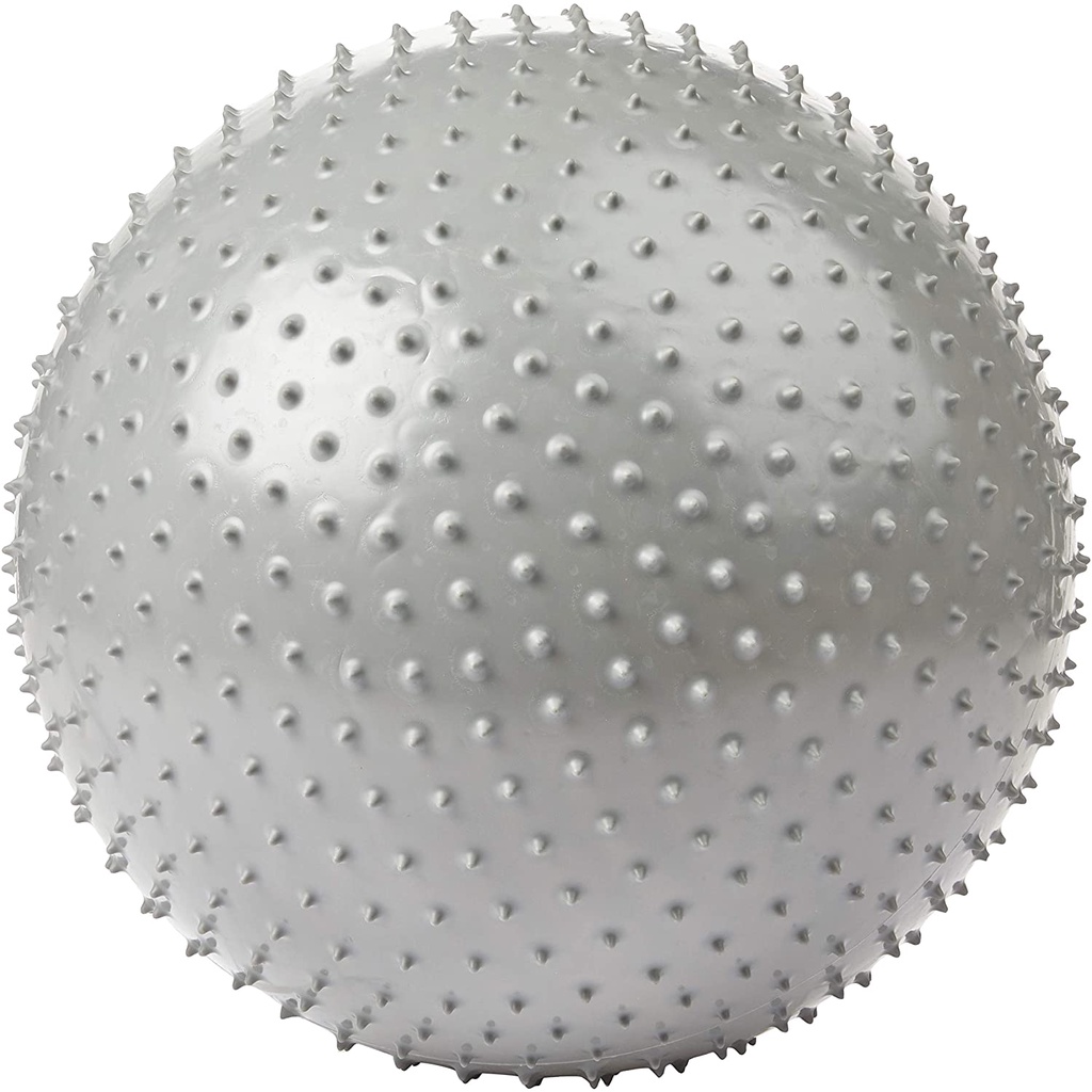 BOLA SUICA COM MASSAGEADOR - CINZA