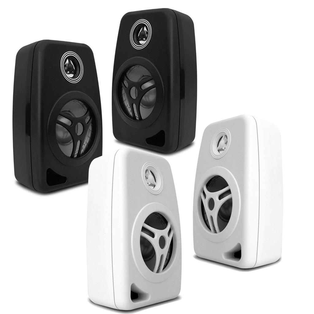 4 Caixa De Som Ambiente Orion Branca Preta 55w Parede 8 Ohms - Audio