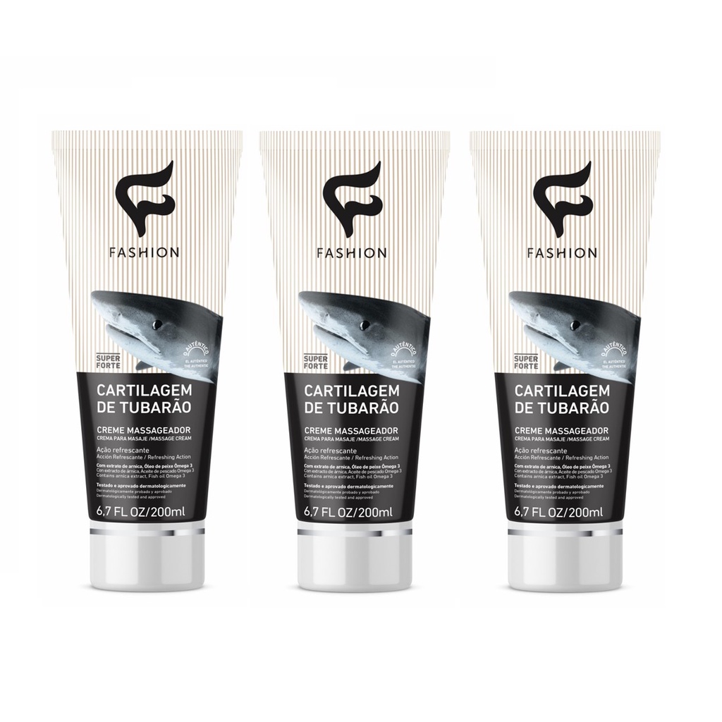 Cartilagem De Tubarão 200ml Kit 3un - Fashion