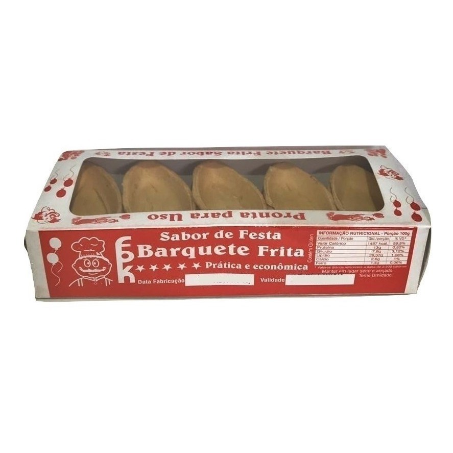 Barquete Frita Para Rechear C/40 Unidades FPK em Oferta na Shopee