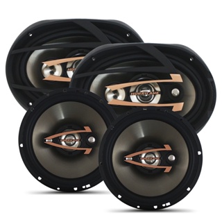 Kit Alto Falante 6 Pol 160w Rms QR6 Quadriaxial 6x9 Pol 300w Rms QR69 Quadriaxial Hurricane Kit Fácil 460w Rms em Oferta na Shopee