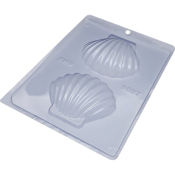 Forma Simples Concha Grande 9897-(G6) em Acetato BWB Para Bombom e Doces de Chocolate e Confeitaria. em Oferta na Shopee