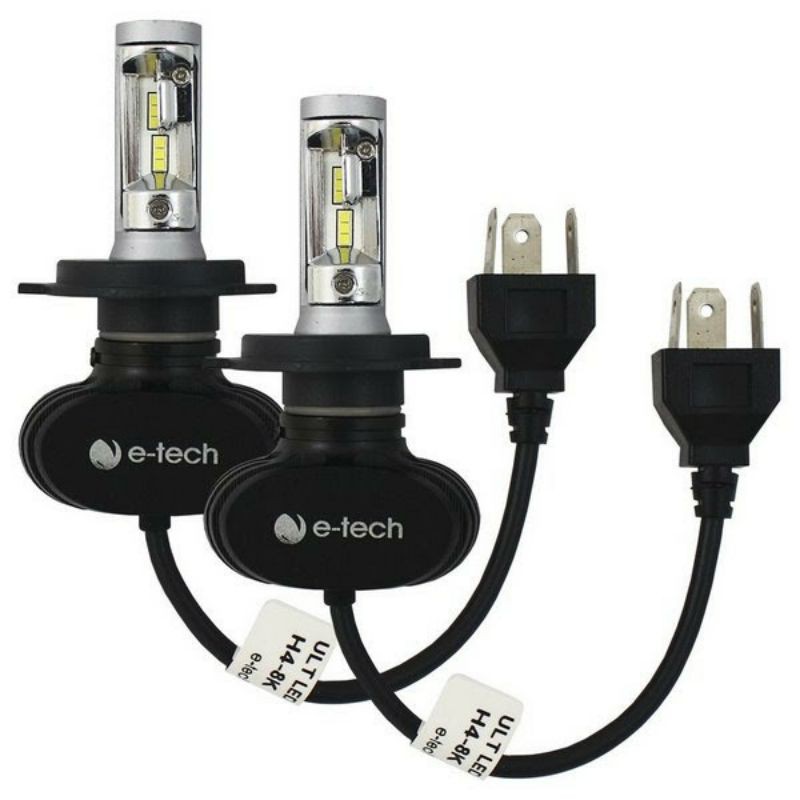 Par de Lâmpadas Etech ultra led h1 h3 h4 h7 h11 hb3 hb4 h27 h16