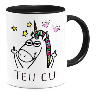 Caneca Divertida Unicórnio Teu Cu