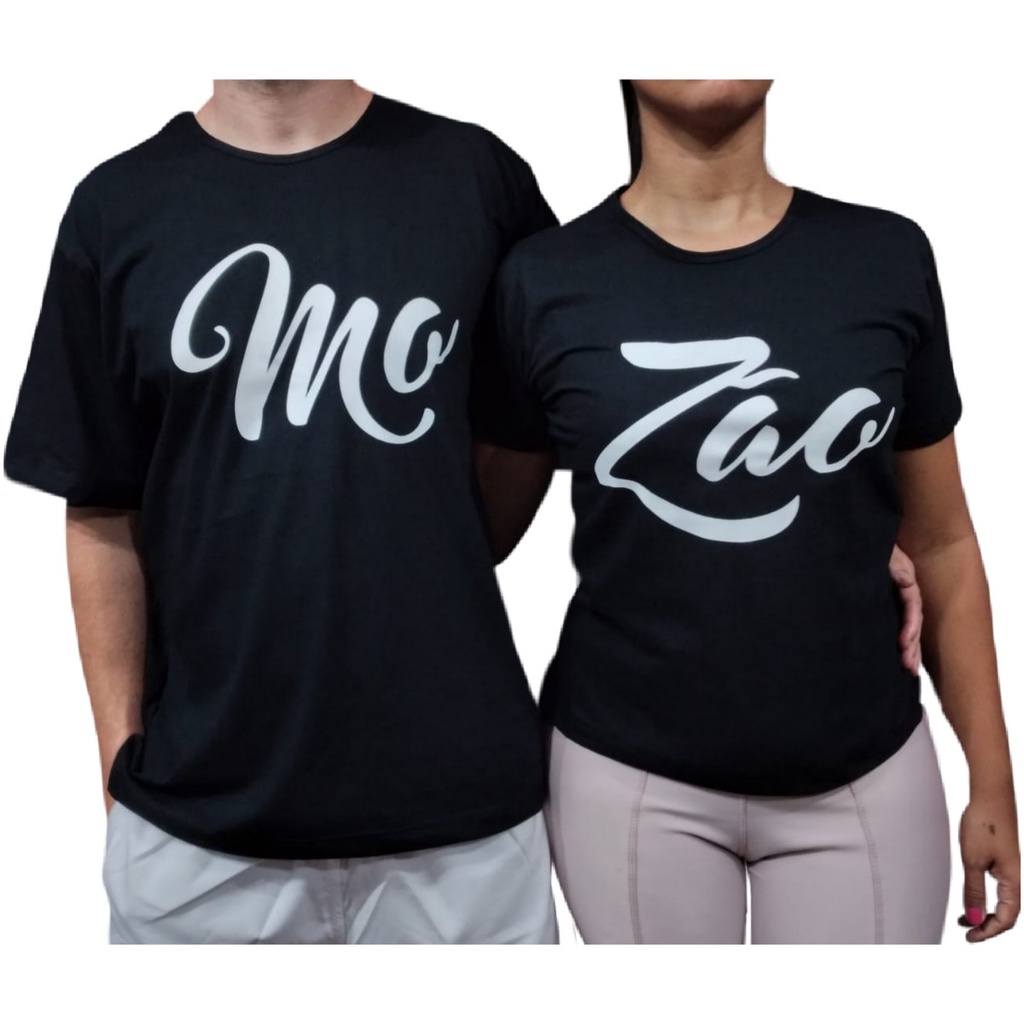 Kit 2 Camisetas De Casal Camisas Para Casais Mozão Presente Dia dos Namorados lançamento