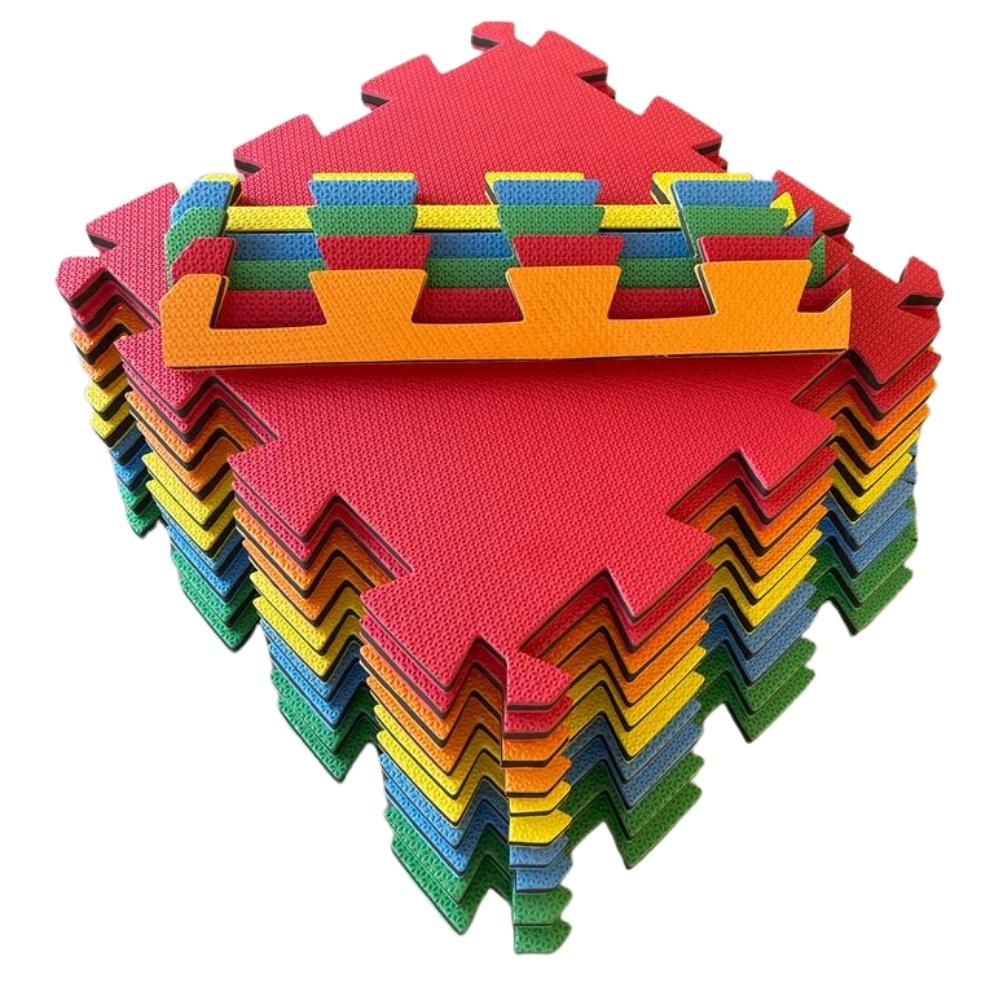 Kit 12 Tatames - EVA Colorido 50x50x2 cm