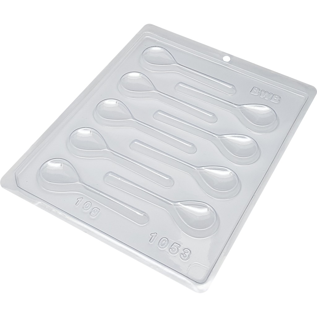 1~10 Forma Simples Colher 1053 - (E5) em Acetato BWB Para Bombom e Doces de Chocolate e Confeitaria. em Oferta na Shopee