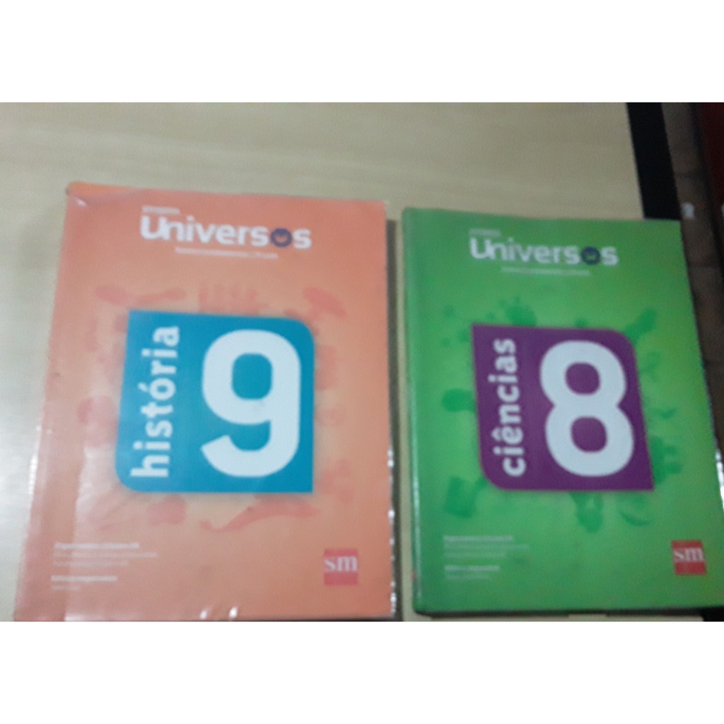 Livros Projeto Universos Ciências 8 + História 9 - Ano 2012 - 02 volumes