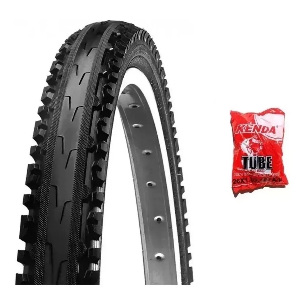 Pneu Bicicleta Mtb Kenda Misto Aro 26 X 1.95 K847 + 1 Camara Kenda