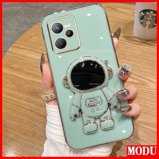 MODU Case Capa Capinha De Celular Para OPPO Realme C55 C53 C51 C30 C30S C35 4G 11 PRO + PLUS Narzo 50A Prime 50A 50i 4G Macaron Color Com Suporte De Astronauta De Alta Qualidade