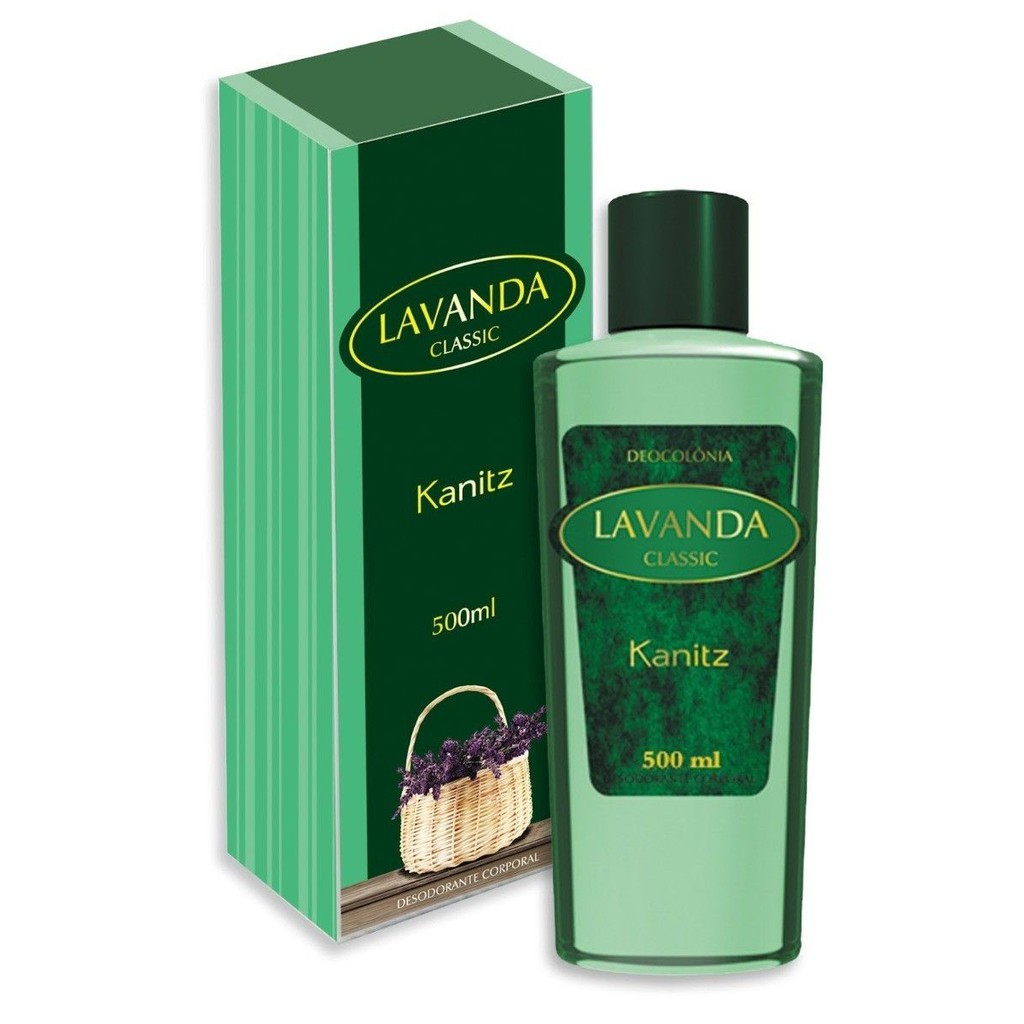 KIT C/ 02 Deo Colônia Lavanda Classic KANITZ 500ml