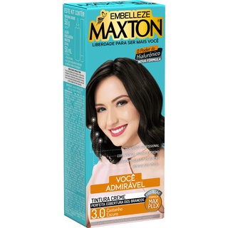 Tinta de cabelo maxton você mais admirável castanho escuro 3.0