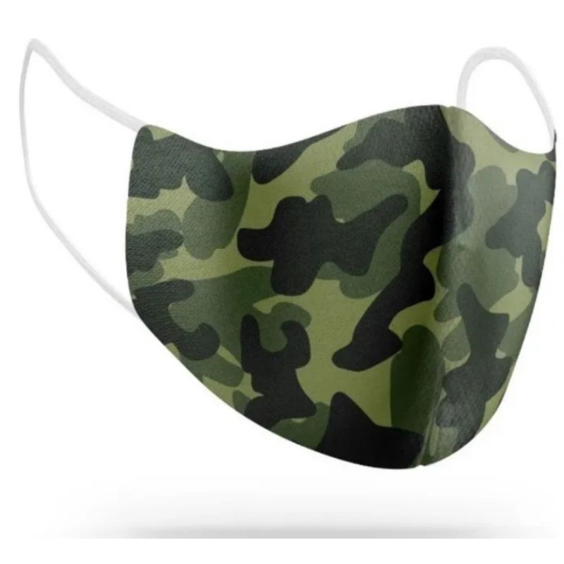 Mascara De Proteção Camuflado Exército Masculino duas mascaras