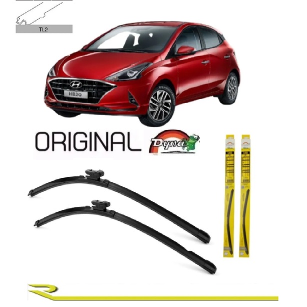 Palheta Limpador Parabrisa Hyundai Hb20 2020 2021 Original Dyna