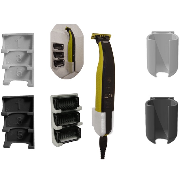 Kit Suporte Parede Barbeador E Pentes Philips One Blade