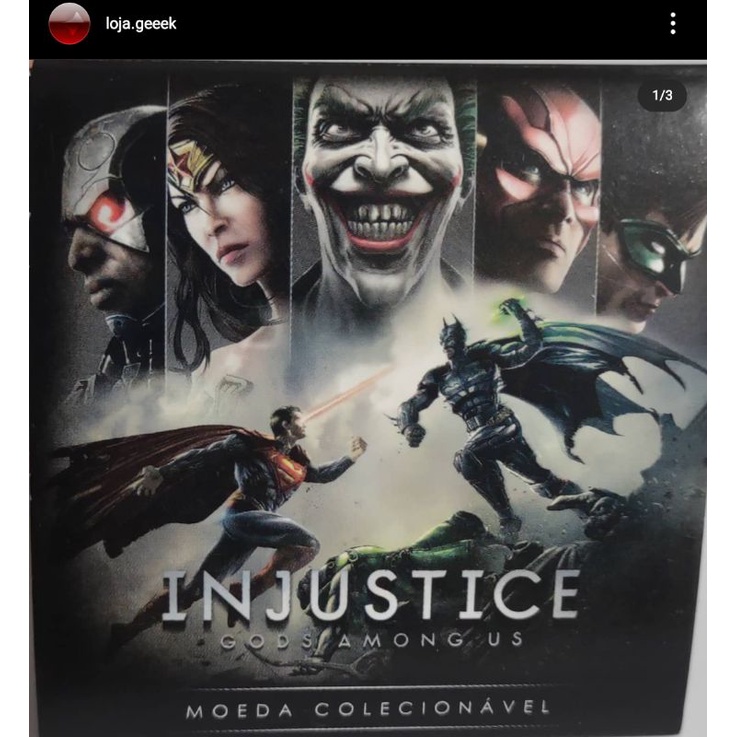 Moeda colecionável Batman/Superman