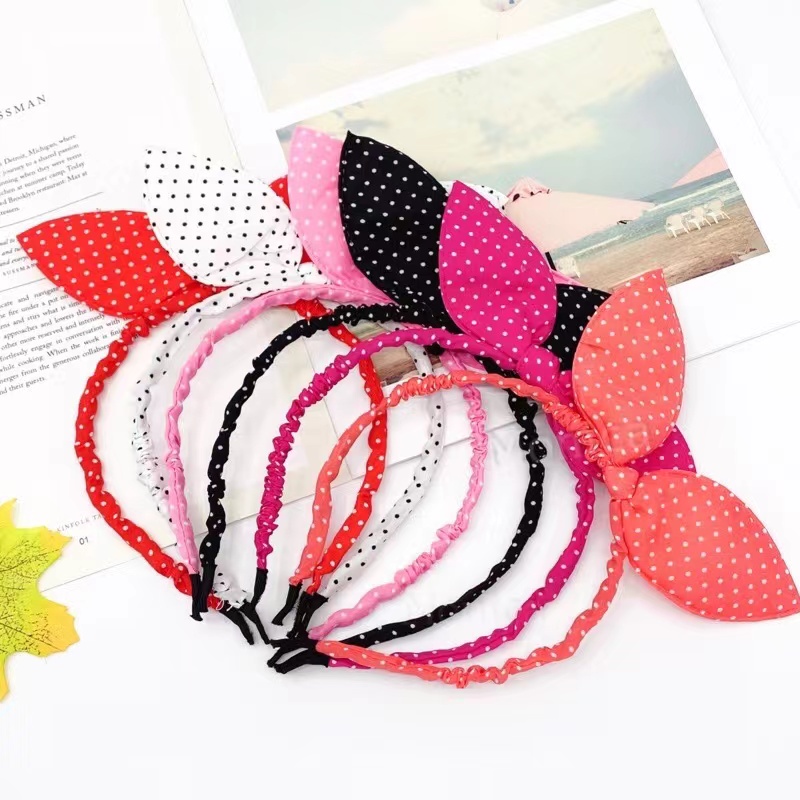 KIT 5 Tiara Laço em Pé com Apliques de Coração Coloridos Infantil/adultos Arco Menina