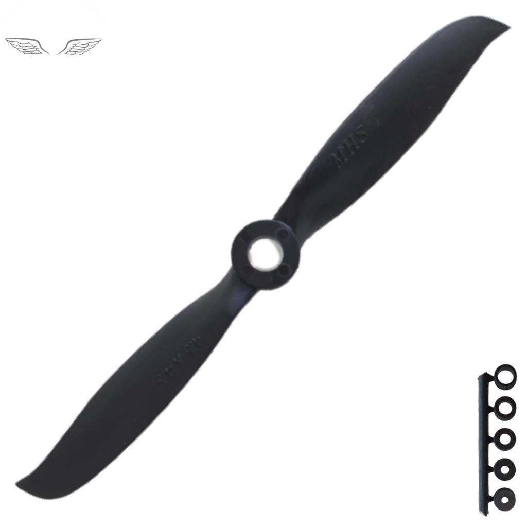 1 Hélice Mhs Fly 4.5x4.5 P/ Motores Aprox 3000kv Zagi Jatos