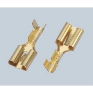30 Peças - Terminal Faston Fêmea Curto 6,3mm Dj623