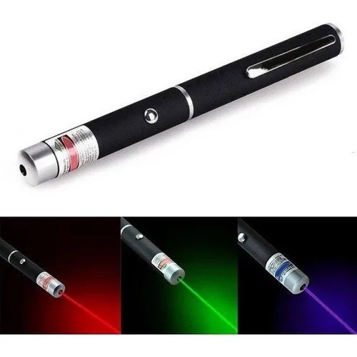 Caneta Laser Pointer 5mw Vermelho, Verde Ou Azul Power Point gato Ponteiros