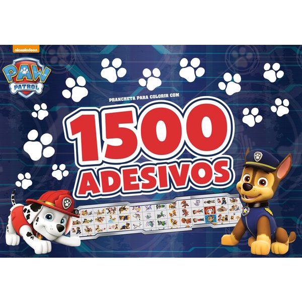 Patrulha Canina - Prancheta para Colorir com 1500 Adesivos em Oferta na Shopee