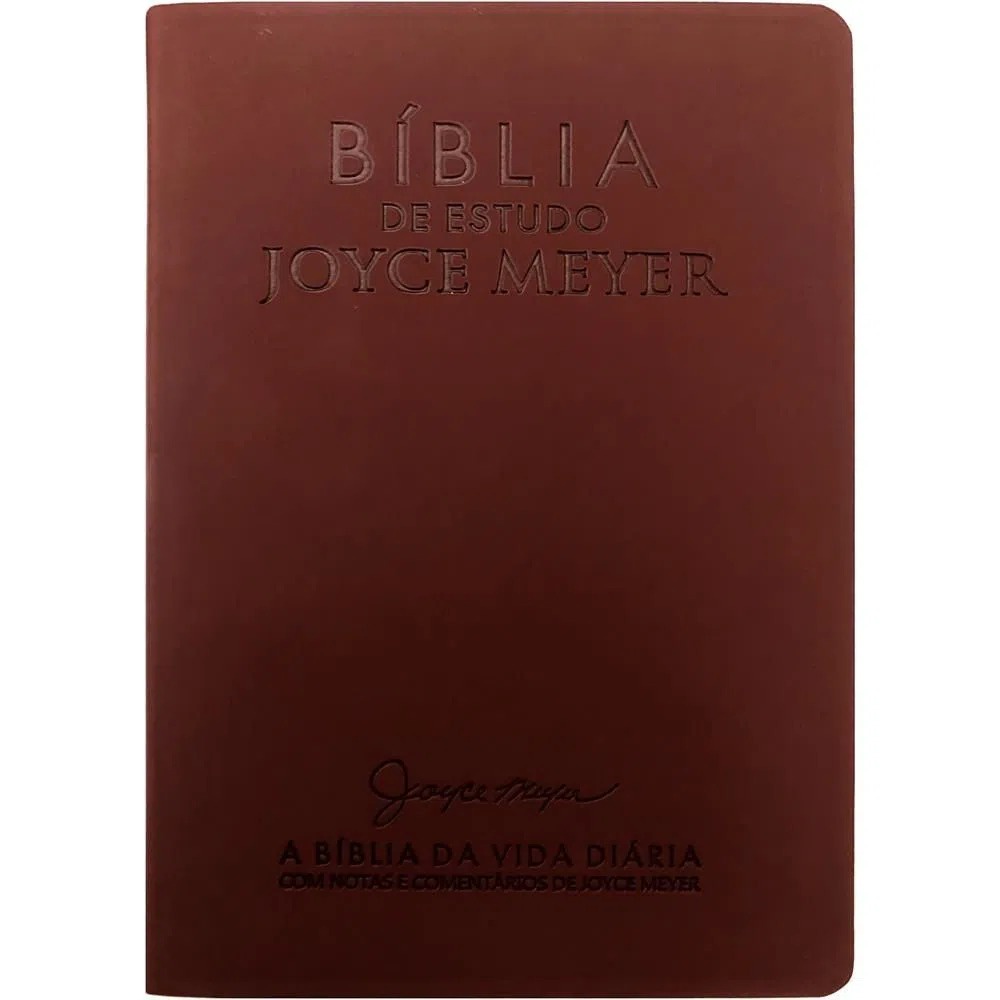 Bíblia de Estudo | Joyce Meyer | NVI | Letra Média | Bordo em Oferta na Shopee