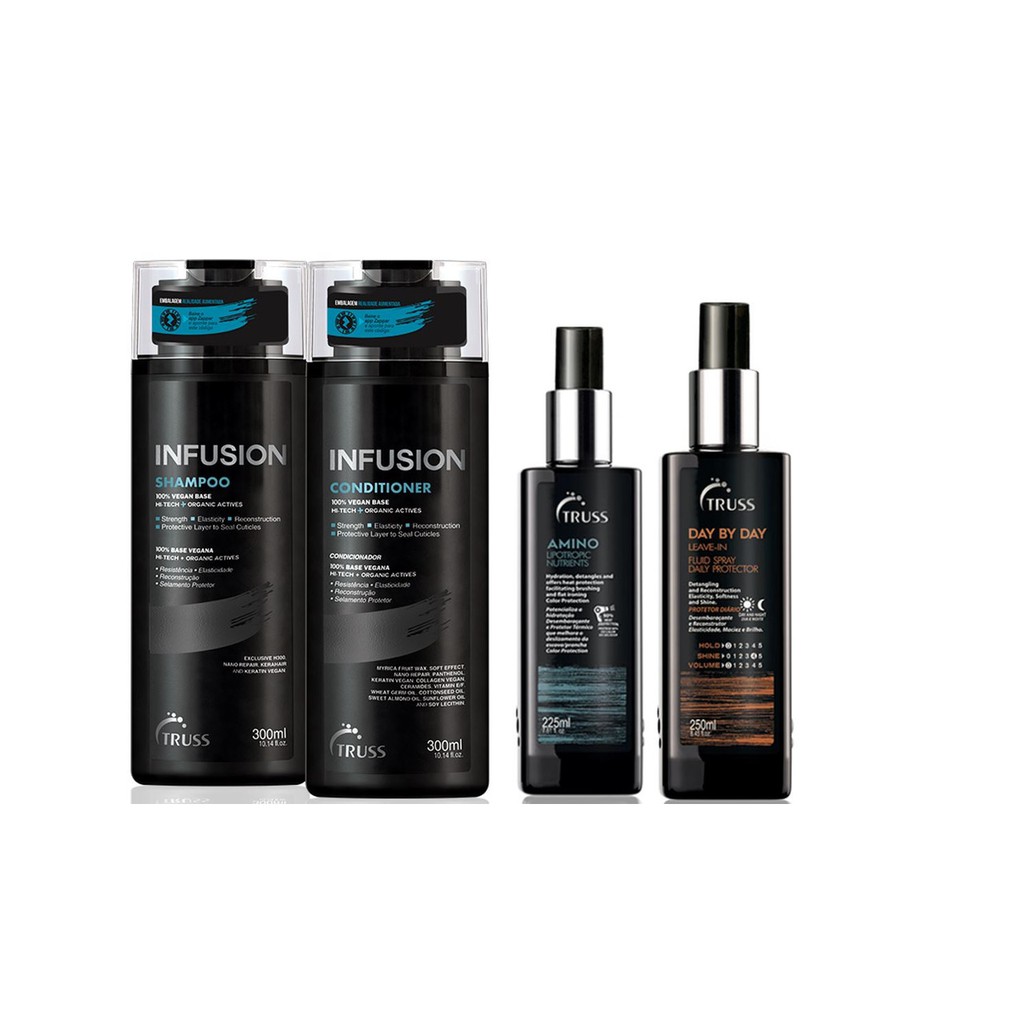 Truss Infusion Shampoo e Condicionador e Amino e Day by Day
