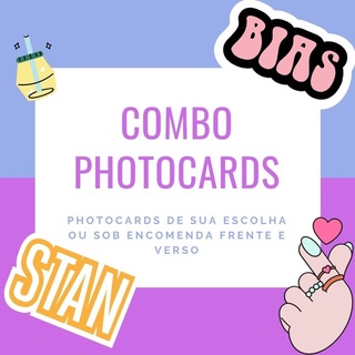 Combo Photocards FANMADE (frente e verso)