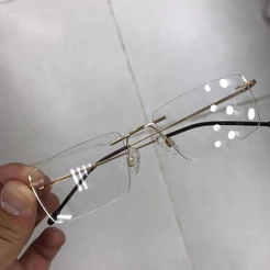 oculos armação de grau feminino masculino sem aro original AM142