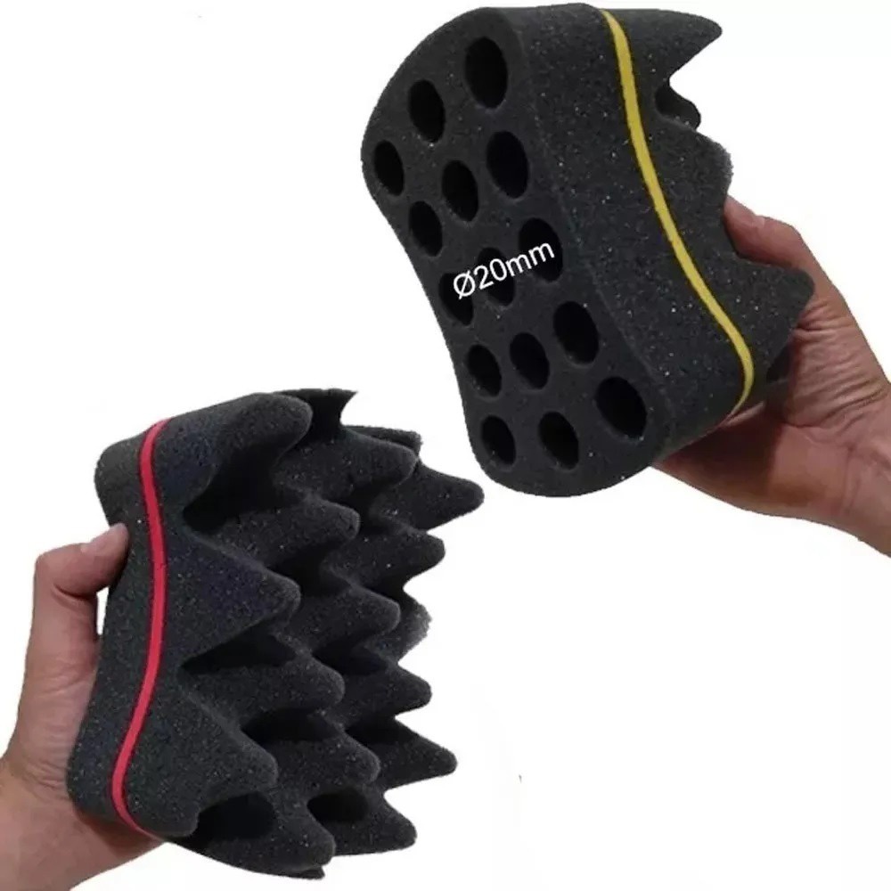 Esponja Nudread Para Enrolar Cabelos Afro Bucha Enrolar FURO 20MM