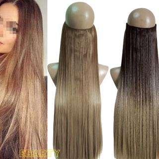 Extensão De Cabelo Em Fibra Orgânica Liso Com Aplique Tic Tac ou Fio Invisível Para Volume loiro ombre