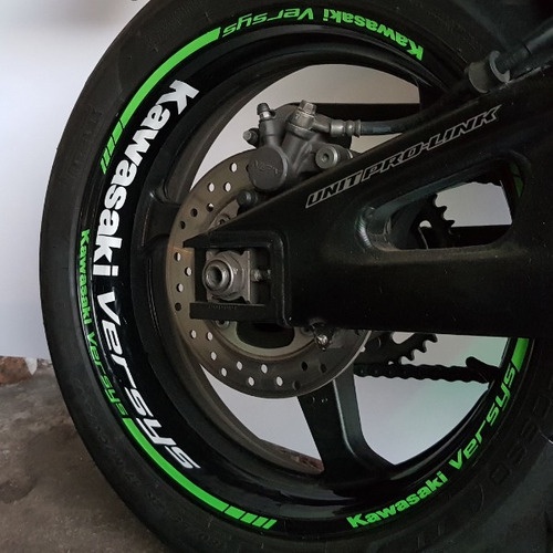 Friso + Adesivo Interno A Roda Moto Kawasaki Versys 1000 650