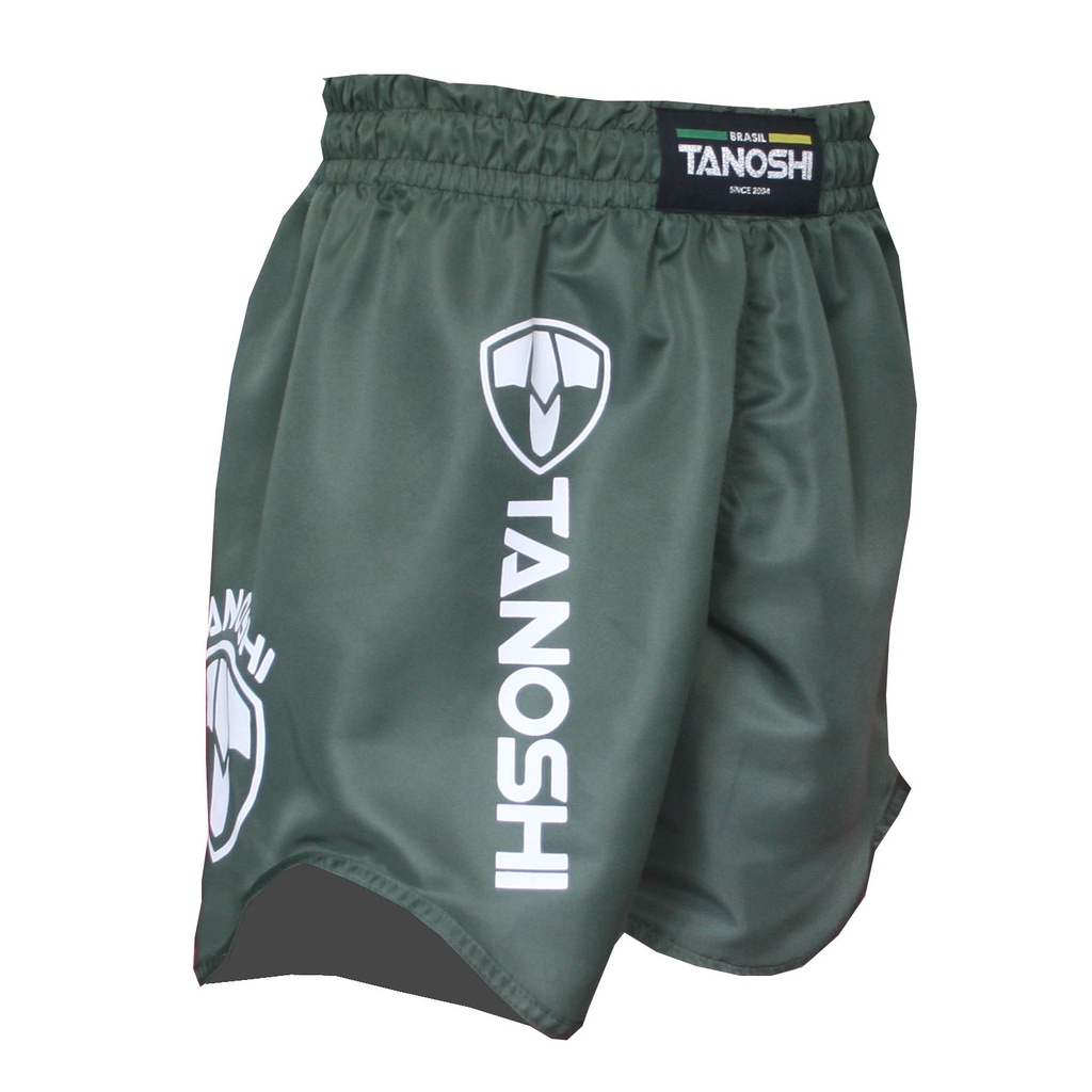 Bermuda RTX Verde Militar MMA luta Muaythai Sanda TANOSHI
