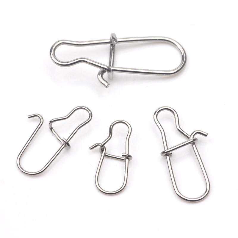 100 Pcs 000 - 5 # Pesca Agradável En Gan Chada Snap Pin 304 Barril Giratório Conector Isca De Pesca De Aço Inoxidável em Oferta na Shopee