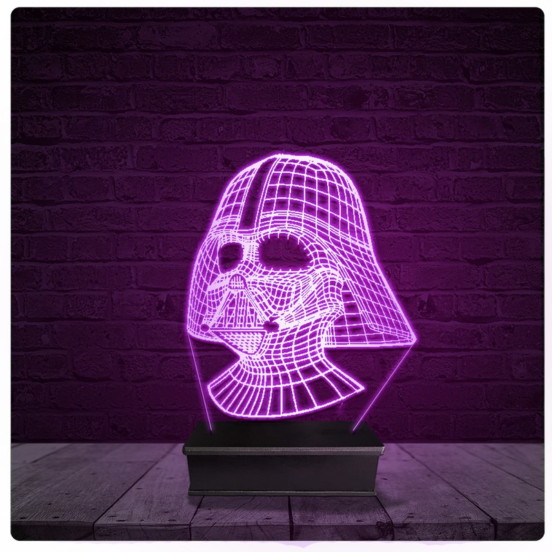 Luminária e Abajur Acrílico Led - Darth Vader 2