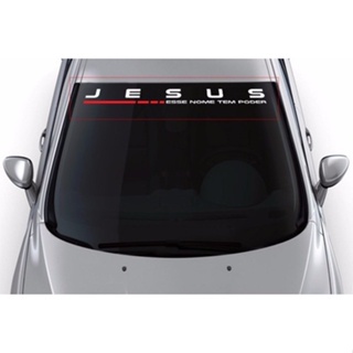 Adesivo De Para-brisa Cristão Evangélico Pentecostal Jesus em Oferta na Shopee