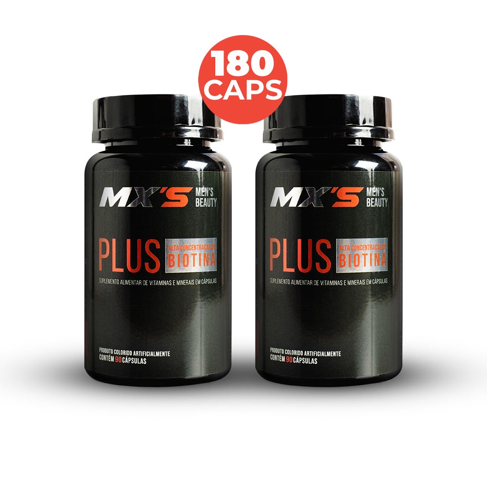 Biotina Maximus Plus® - Para Crescer Cabelo e Barba - 180 Dias de Uso.
