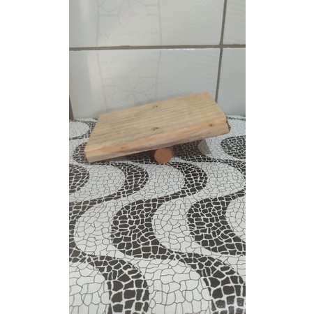 Brinquedo Mini Gangorra para Coelho e Porquinho da India de Madeira Pinus