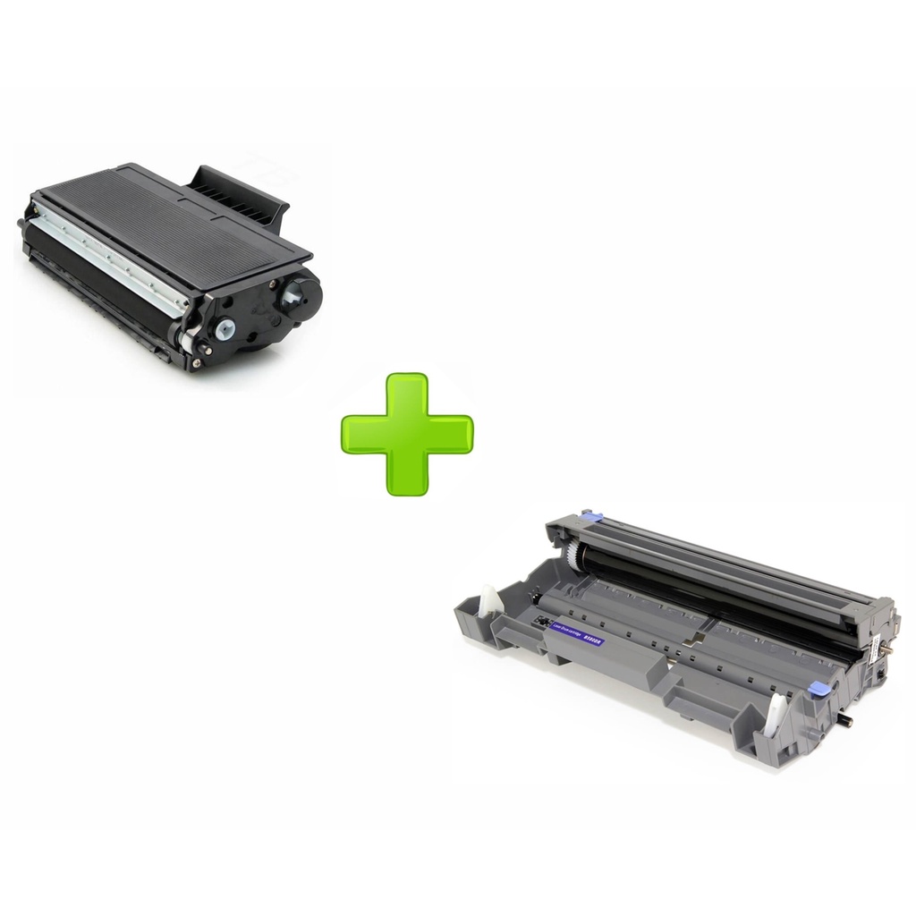 Kit 1 Toners Tn580 620 Tn650 + 1 Fotocondutor HL5370DWT DCP8080DN DCP8085DN DCP8085N MFC8480DN MFC8880DN