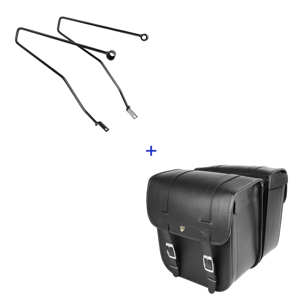 Kit Viagem Street Twin Afastador + Alforge Side Bag 22 Litros