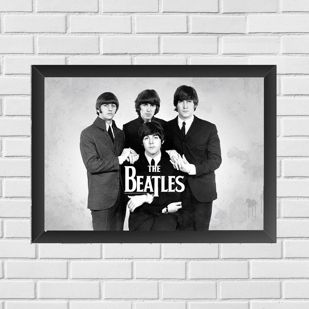 Quadro Decorativo A4 Presentes Criativos Banda The Beatles | Shopee Brasil