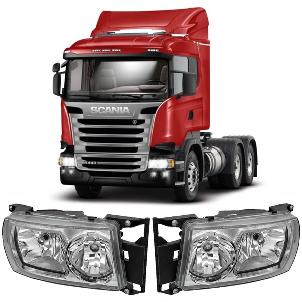 Par Farol Lanterna Scania Serie 5 Adaptação Série 4 124 Nino