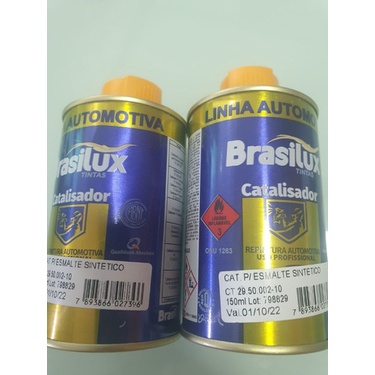 Kit 2 Un Catalisador Para Esmalte Sintético Brasilux 150ml Repintura Automotiva - Beauty