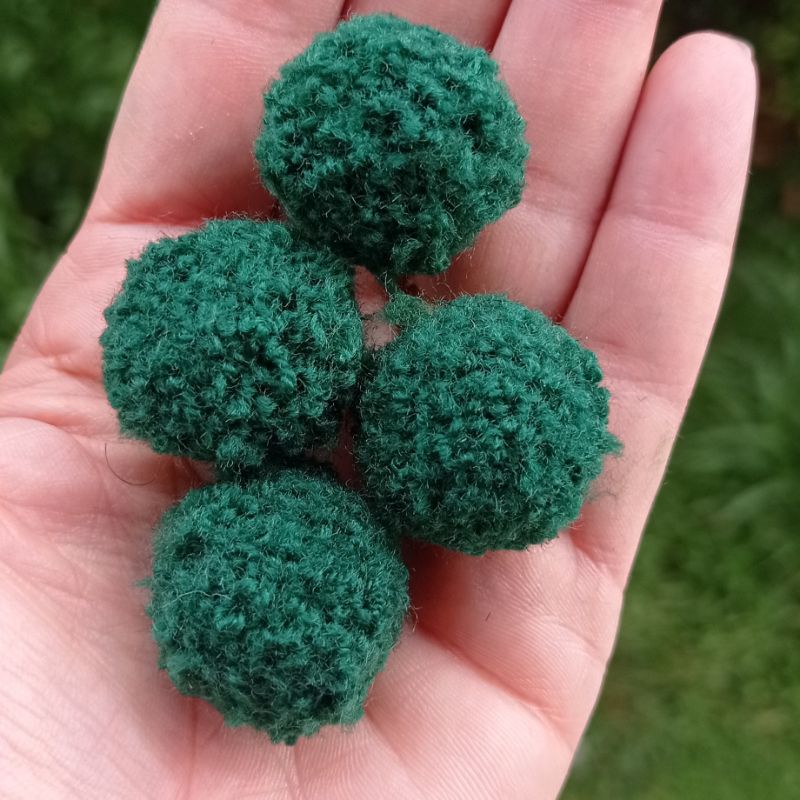 Pompom de Poliéster Bolinha - diversas cores 2,5cm