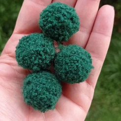 Pompom de Poliéster Bolinha - diversas cores 2,5cm