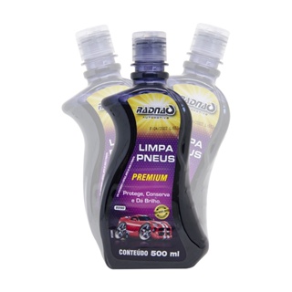Pneu Pretinho Automotivo Limpa Pneus Ultra Brilho Longa Duração Premium Radnaq em Oferta na Shopee