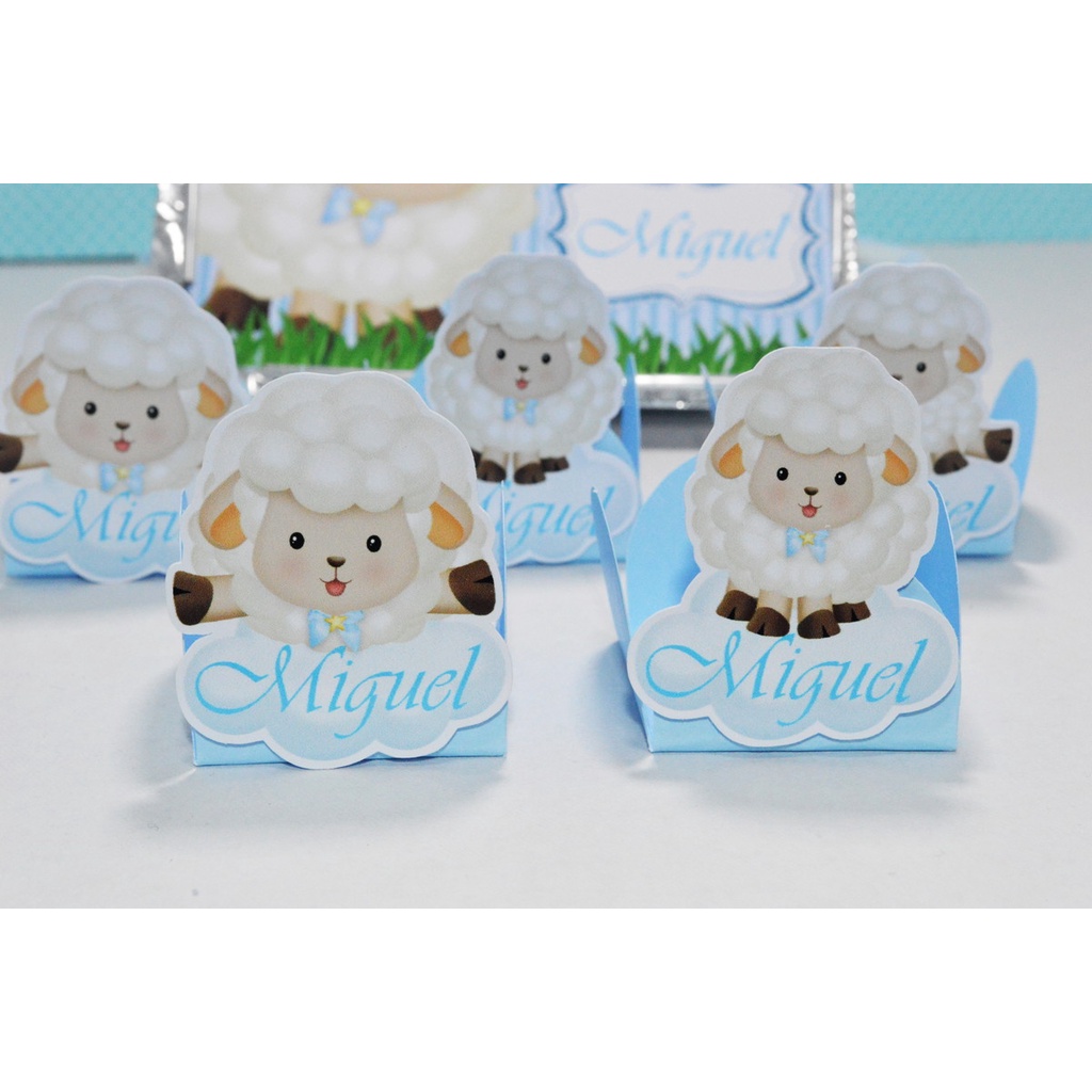 50 Forminhas caixinhas para doces personalizadas tema Ovelhinhas ENVIO RÁPIDO em Oferta na Shopee
