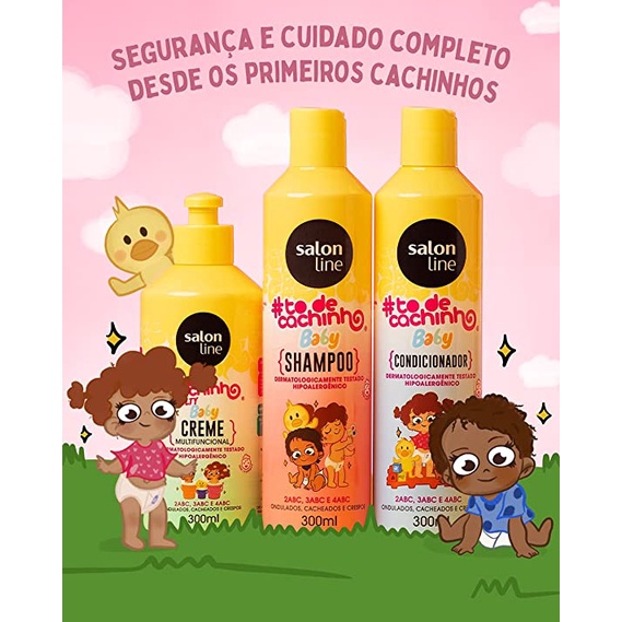 Salon Line To De Cachinho Baby Shampoo 300ml Shopee Brasil