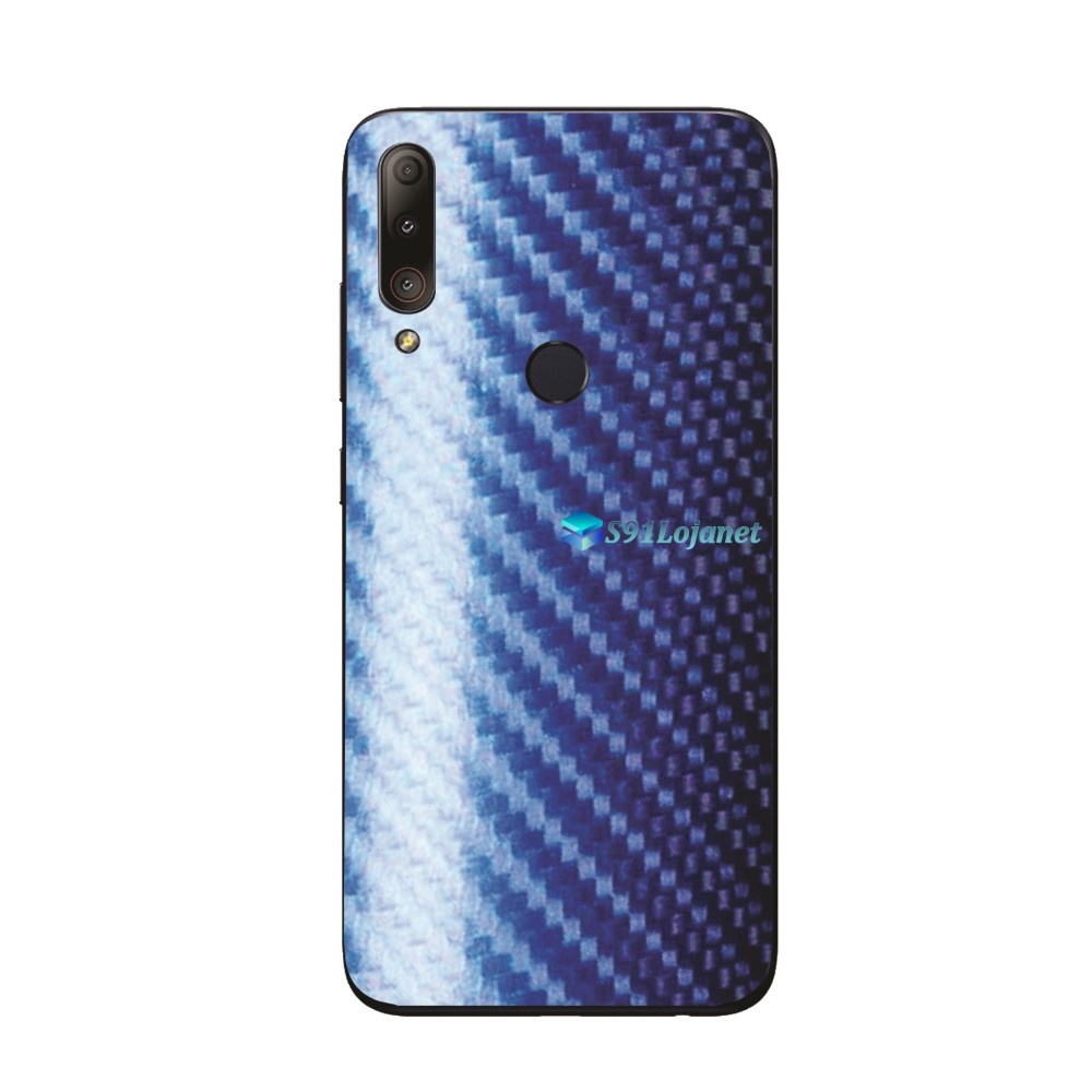 ASUS Zenfone Max Shot Skin Adesivo Película Carbono Azul